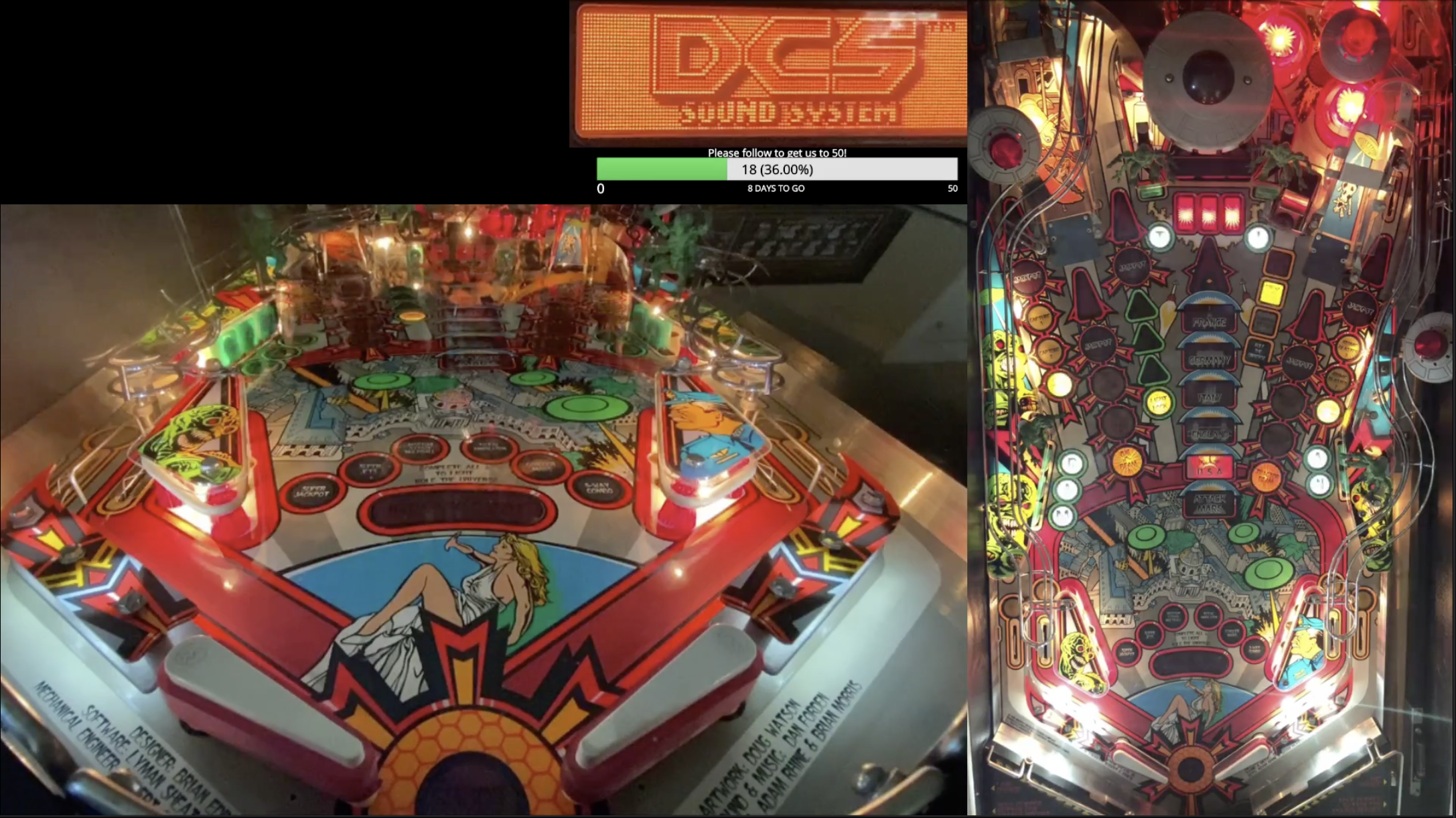 how does the camera work in pinball arcade for pc